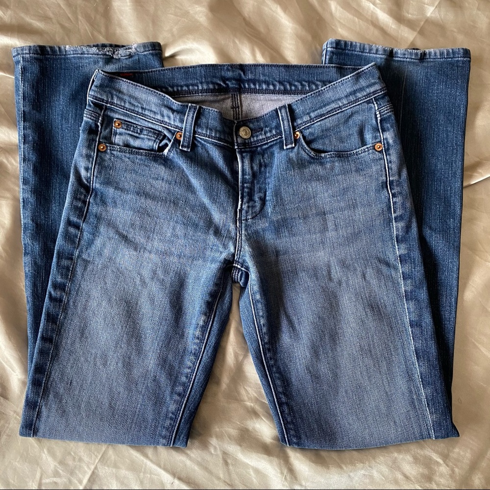 7 For All Mankind Mia Medium Wash Boot Cut Jeans Size 29